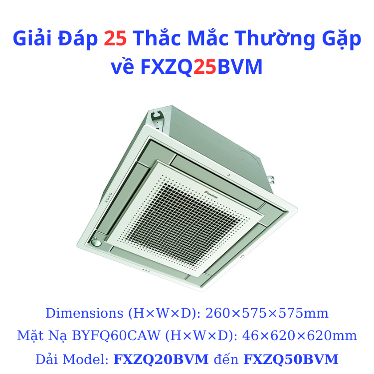 Giải Đáp 25 Thắc Mắc Thường Gặp về FXZQ25BVM